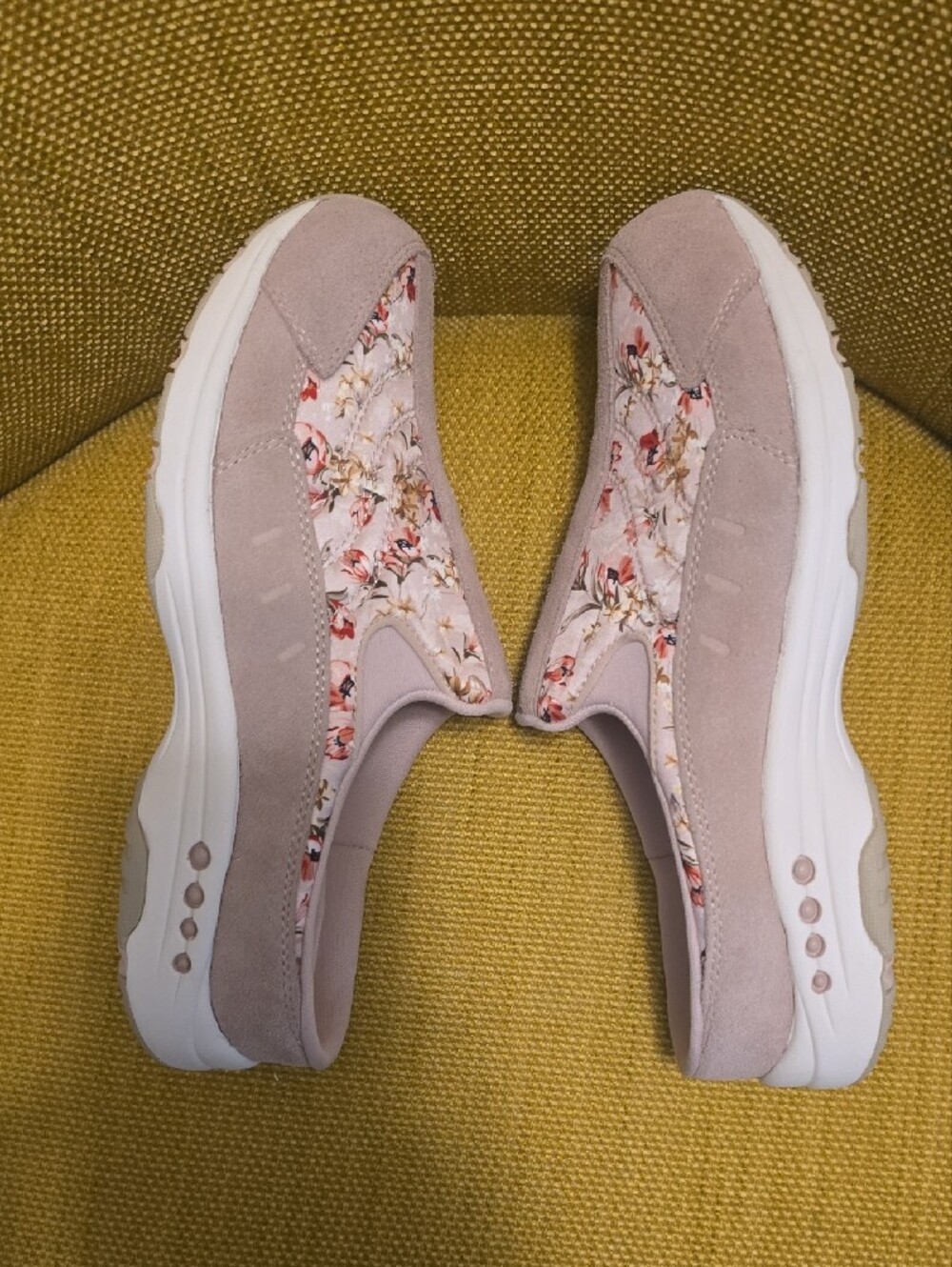 Easy Spirit Pink Floral Slip-On Clogs - Picture 3 of 5